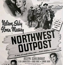 1947 Northwest Outpost Nelson Eddy Movie Advertisement Western Romance D... - $558.77 MXN