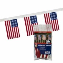 8x12 inch Polycotton Betsy Flags U.S. Flag Garland, 12-piece, Grommeted - £9.65 GBP