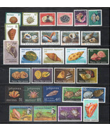 Seashells Stamp Collection MNH Marine Life ZAYIX 0424S0318 - £15.62 GBP