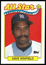 1989 Topps #407 Dave Winfield New York Yankees All Star AL Leaders - £1.24 GBP