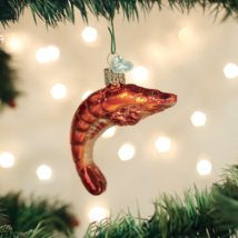 Old World Christmas Shrimp Nautical Coastal Blown Glass Christmas Ornament 12532 - £13.46 GBP
