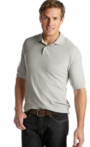 NWT Saddlebred 3XL Polo Shirt  Cotton Blend Pique Knit Gray Msrp $35. - £14.74 GBP