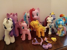 GUC My Little Pony Lot of 10 Ponies + MLP Accessories Clean/Smoke Free FAST SHIP - £29.37 GBP