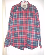 Wrangler Size XL Red Black Green Plaid Shirt 100% cotton button down collar - $371.81 MXN