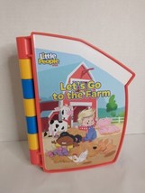 Fisher Price Little People LET&#39;S GO TO THE FARM Interactive Book Missing... - $10.42