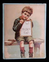 Antique Prudential Insurance Trade Card 1890&#39;s Child w/ Writing Board Ra... - $482.13 MXN