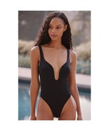 NWT ANTHROPOLOGIE Riot Swim Lana One-Piece Swimsuit $160 LARGE Black  - $135.40 CAD