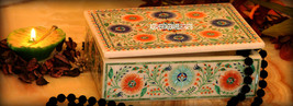 6&quot;x4&quot;x2&#39;&#39; Marble Trinket Jewelry Box Rare Stone Marquetry Arts Inlay Decor H3668 - £445.51 GBP