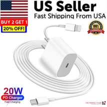 2024 20W USB-C Fast Charger PD Adapter Cable for Iphone 14/13/12/11 XR Pro Ipad - £6.98 GBP+