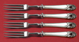 Spring Glory by International Sterling Silver Fruit Fork Set 4pc Custom 6&quot; - £216.99 GBP
