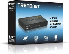 TRENDnet 8-Port Gigabit GREENnet Switch, Ethernet Network Switch, - $24.74