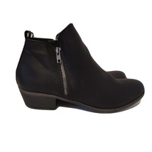 Steve Madden Boleroo Black Faux Leather Booties Ankle Boots Womens 9 - £24.43 GBP