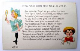 Fortune Fantasy Postcard Horoscope Sign Astrology Virgo Poem Jasper 1907 Minard - £21.56 GBP