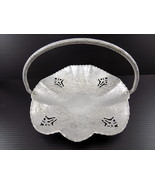 Vintage Farber Shlevin Heavy Hammered Aluminum Floral Candy Nut Dish #1705 - $14.81 CAD