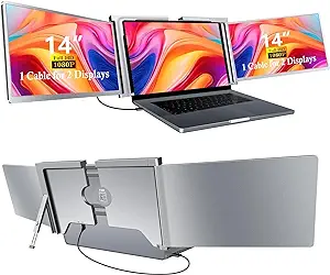 Laptop Screen Extender [M1/M2 M3/ Windows] [1 Cable For 2 Displays] Trip... - £506.90 GBP
