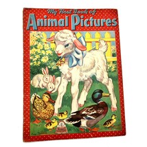 My First Book Animal PIctures 1943 Merrill Publishing Company 3429 - $21.49