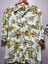 George Hawaiian Multicolor Hawaiian  Button Front Shirt Men 2XL - £19.98 GBP