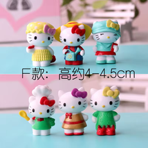 Anime Sanriio Hello Kiitty Action Figure Toys Cute Figurine Dolls 6pcs/Set #BE - £14.93 GBP