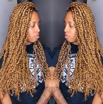 7 Packs Passion Twist Hair 18 Inch Water Wave Synthetic Braids for Passi... - $20.79