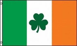 3x5 Ireland Irish Shamrock St Patricks Clover Leaf Flag Banner Nylon Polyester V - £3.64 GBP