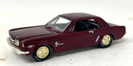 Vintage Racing Champion 1964 1/2 Ford Mustang Coupe In Burgandy Red 1/64 - £4.70 GBP