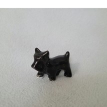 Vintage Scottish Terrier Scottie Dog Figurine Handcrafted Painted Pottery - £7.28 GBP