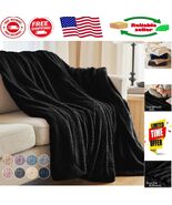 Elegant 65&#39;&#39;x50&#39;&#39; Faux Fur Reversible Blanket - Perfect for All Seasons - $738.34 MXN