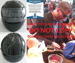 Dale Earnhardt Jr Nascar Driver autographed full size helmet proof Beckett COA - £394.75 GBP