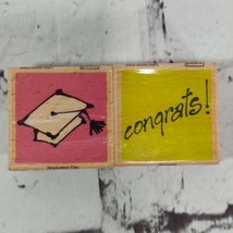 Vap Scrap Rubber Stamps Lot of 2 Graduation Theme Scrapbooking  - £5.46 GBP