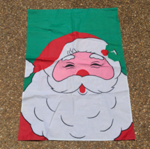 Santa Flag Double Side 28&quot; x 40&quot; Bright Colors Winter Christmas - $7.21