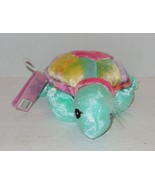 Precious Moments Tender Tails Turtle 6&quot; Plush Toy Pink Blue Purple - $20.76 CAD