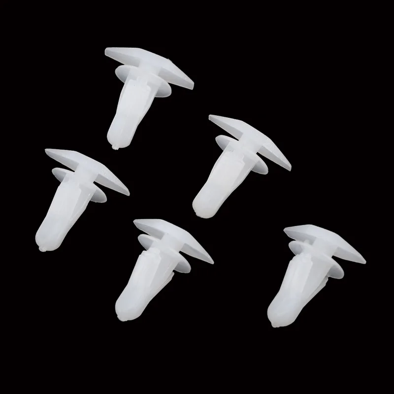 100Pcs White Rubber Weatherstrip Door And Boot Seal Clips 91530-SP1-003 Fits 6mm - £12.95 GBP