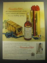 1956 Canadian Club Whisky Ad - Canadian Club the most preferred gift whisky  - £14.46 GBP