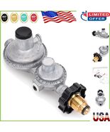 Horizontal Two-Stage Propane Regulator for Campers - Soft Nose POL Conne... - $72.72 CAD