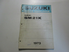 1973 Suzuki Snowmobile SM21K Parts Catalog Manual WATER DAMAGED STAINED ... - $33.28