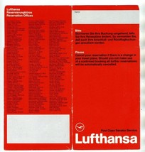 Lufthansa German Airlines First Class Senator Service Ticket Jacket 1991 - $17.80