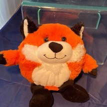 Animal Adventure Fox Roundie Orange Black White 10&quot; Stuffed Toy Doll Plush 2014 - £12.34 GBP