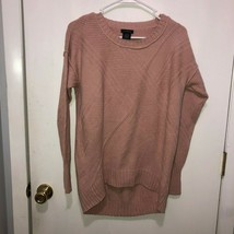 Calvin Klein Jeans Crew Neck Rib Knit Hem SZ Small Cotton Blend Sweater - £6.99 GBP