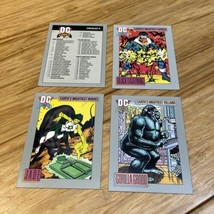 Vintage 1991 DC Comics Trading Cards Lot of 4 #35 #59 #96 Checklist A  K... - $9.89