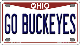 Go Buckeyes Ohio Novelty Mini Metal License Plate Tag - $14.95