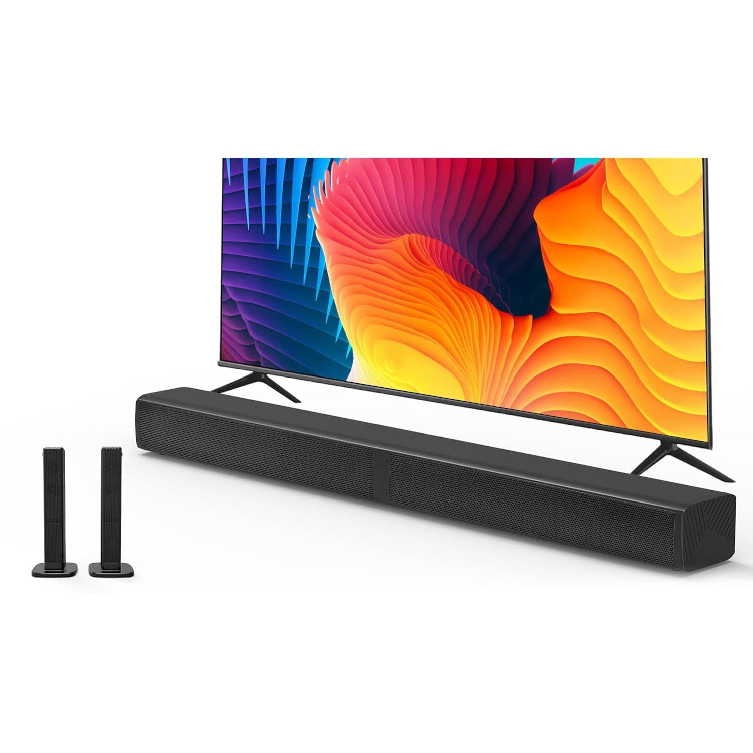 2 In 1 Separable Sound Bars For Tv, 2.2 Channel 32Inch Bluetooth 5.0 Tv Speaker