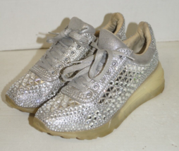 Steve Madden Carissa Rhinestone Sneakers Women Size 8.5 - £31.14 GBP