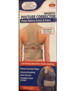 Magnetic Posture Corrector Support Brace Adjustabl Shoulder Back support... - $12.86