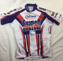 Used Vomax Size Small S Cycling Jersey Cougar Mountain Classic 3/4 zip f... - £15.44 GBP