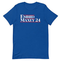 JOEL EMBIID &amp; TYRESE MAXEY T-SHIRT Philadelphia 76ers Basketball Tee Str... - £11.60 GBP+