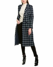 BB Dakota Womens top Notch Check Plaid Coat, Vintage Blue, extra small - £78.93 GBP