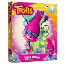 Trolls Poppy Dreamworks Jumbo Floor Puzzle 46 Pieces 24x36” Preschool Le... - $25.74