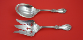 Burgundy by Reed and Barton Sterling Silver Salad Serving Set FH AS 9 1/4&quot; - $7,194.61 MXN