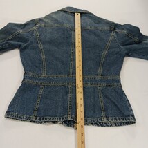 North Crest RN#56952 Women's Blue Full Button Denim Jacket Pockets Size S (6-8) image 6