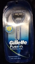 Gillette Fusion Proglide Razor HANDLE [SILVERTOUCH] + 5 Blade CARTRIDGE - £10.17 GBP